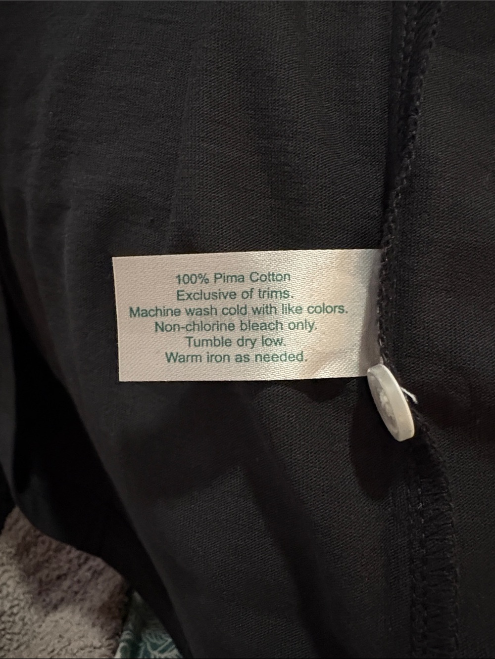 Criquet Men’s 100% Pima Cotton Solid Black Polo Shirt SZ S NWT Small - Picture 3 of 6